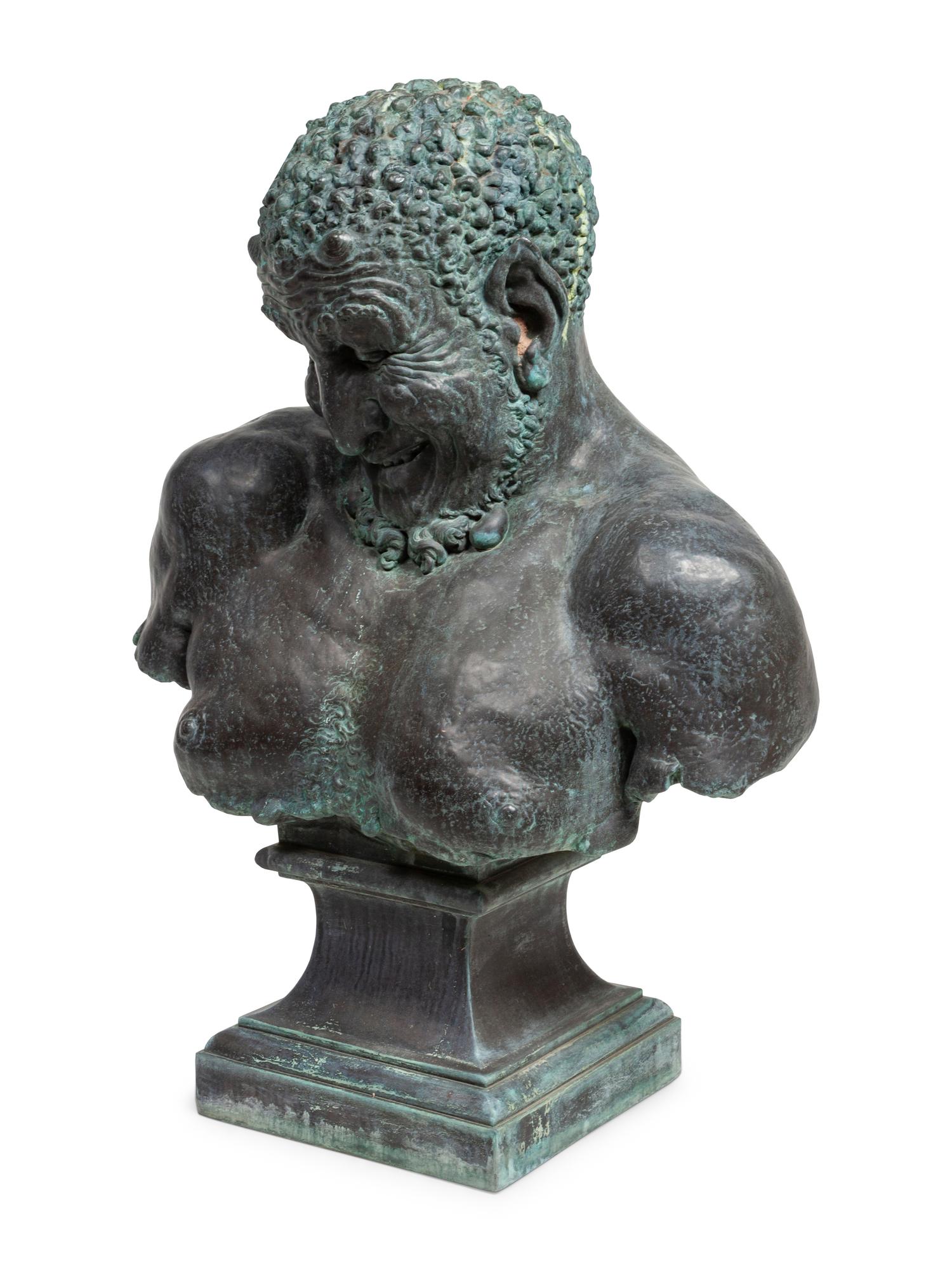 A Composition Bust of Pan