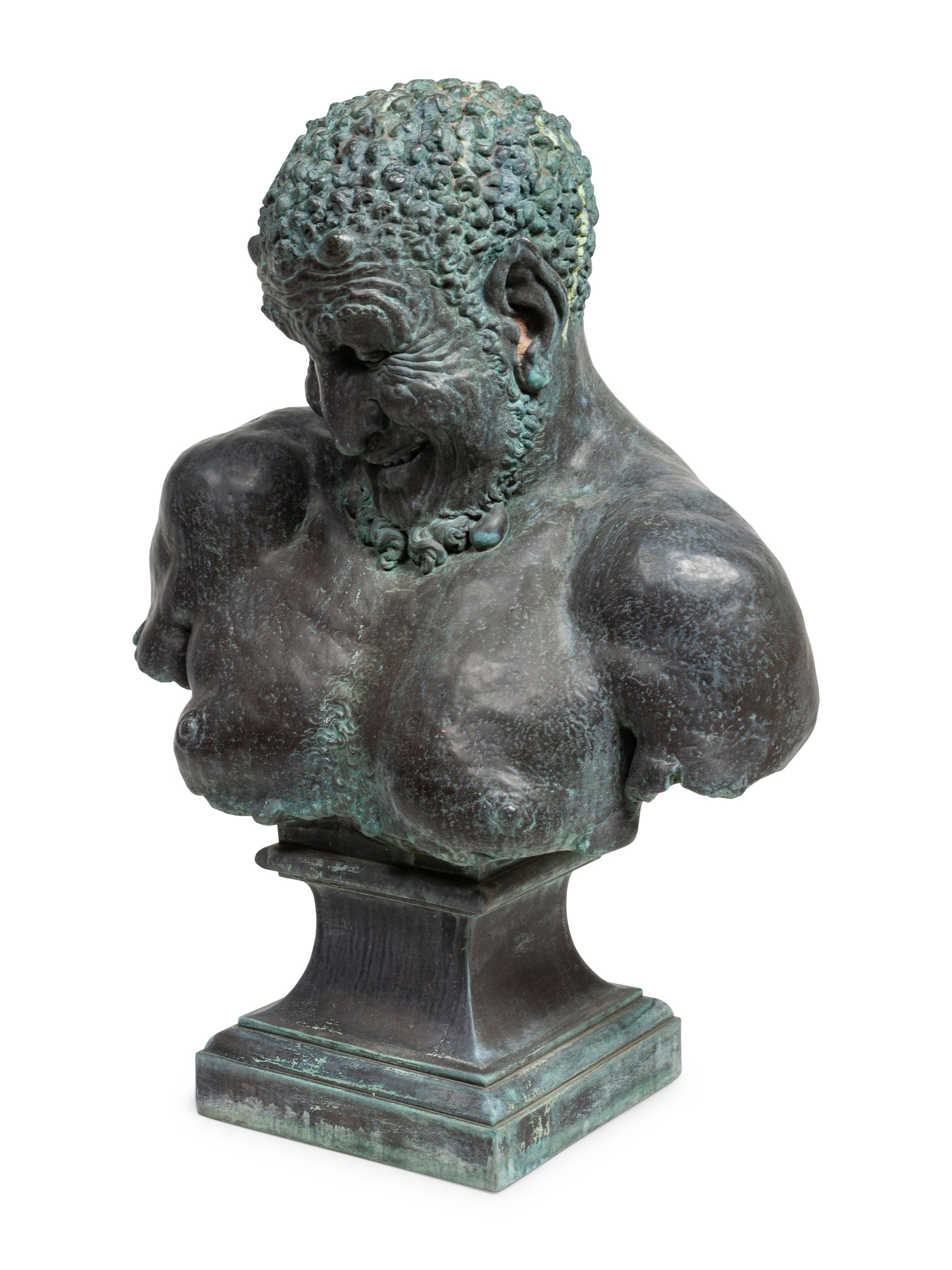 A Composition Bust of Pan