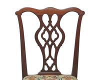A Set of Five Chippendale Mahogany Side Chairs