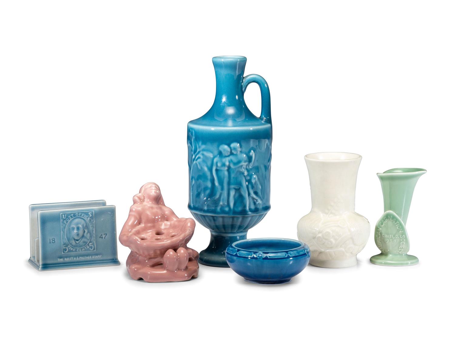 Six Rookwood Pottery Table Articles