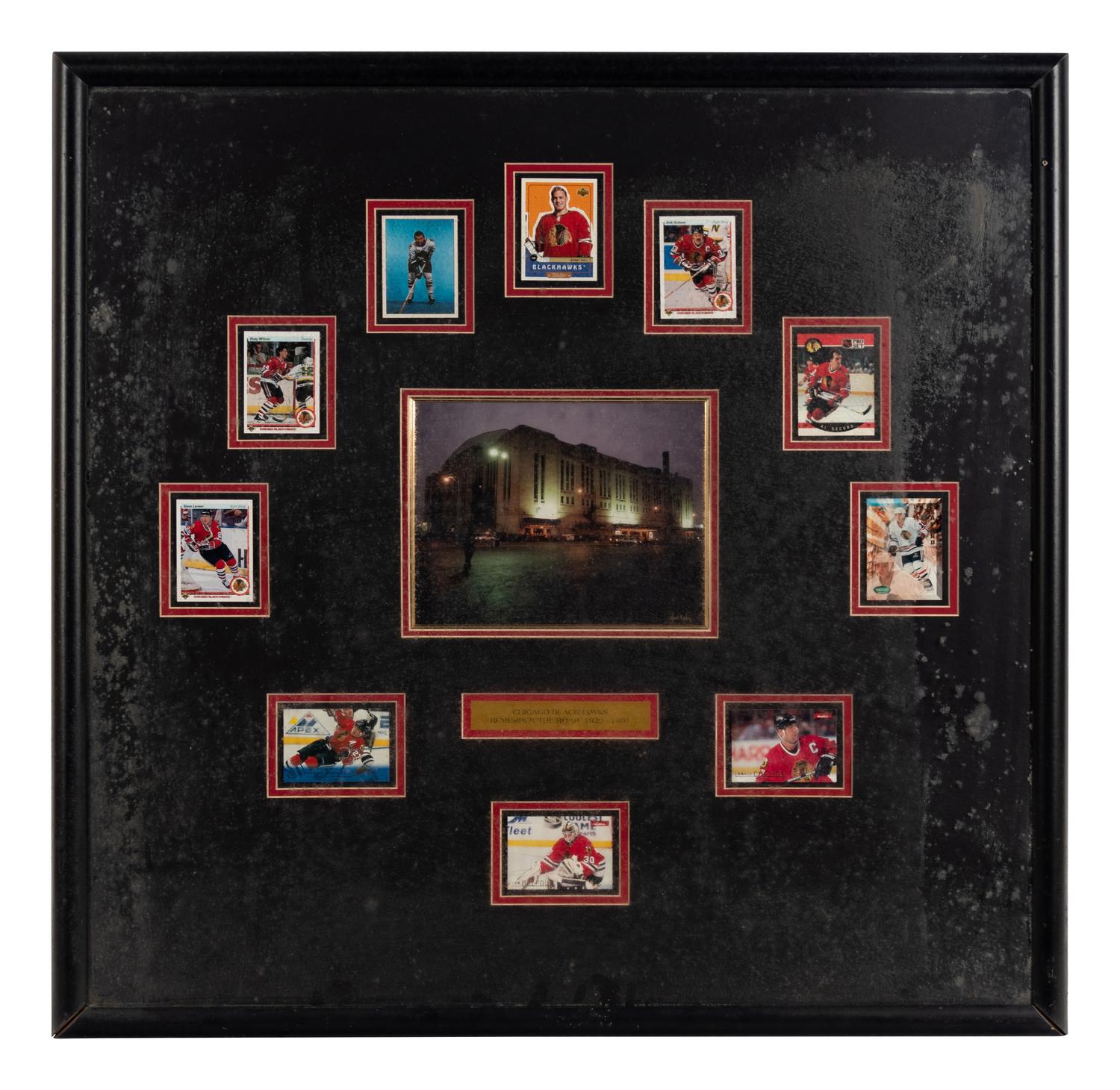 A Pair of Large Scale Hockey Photographs and Prints Formerly Displayed at Mike Ditka’s Restaurant