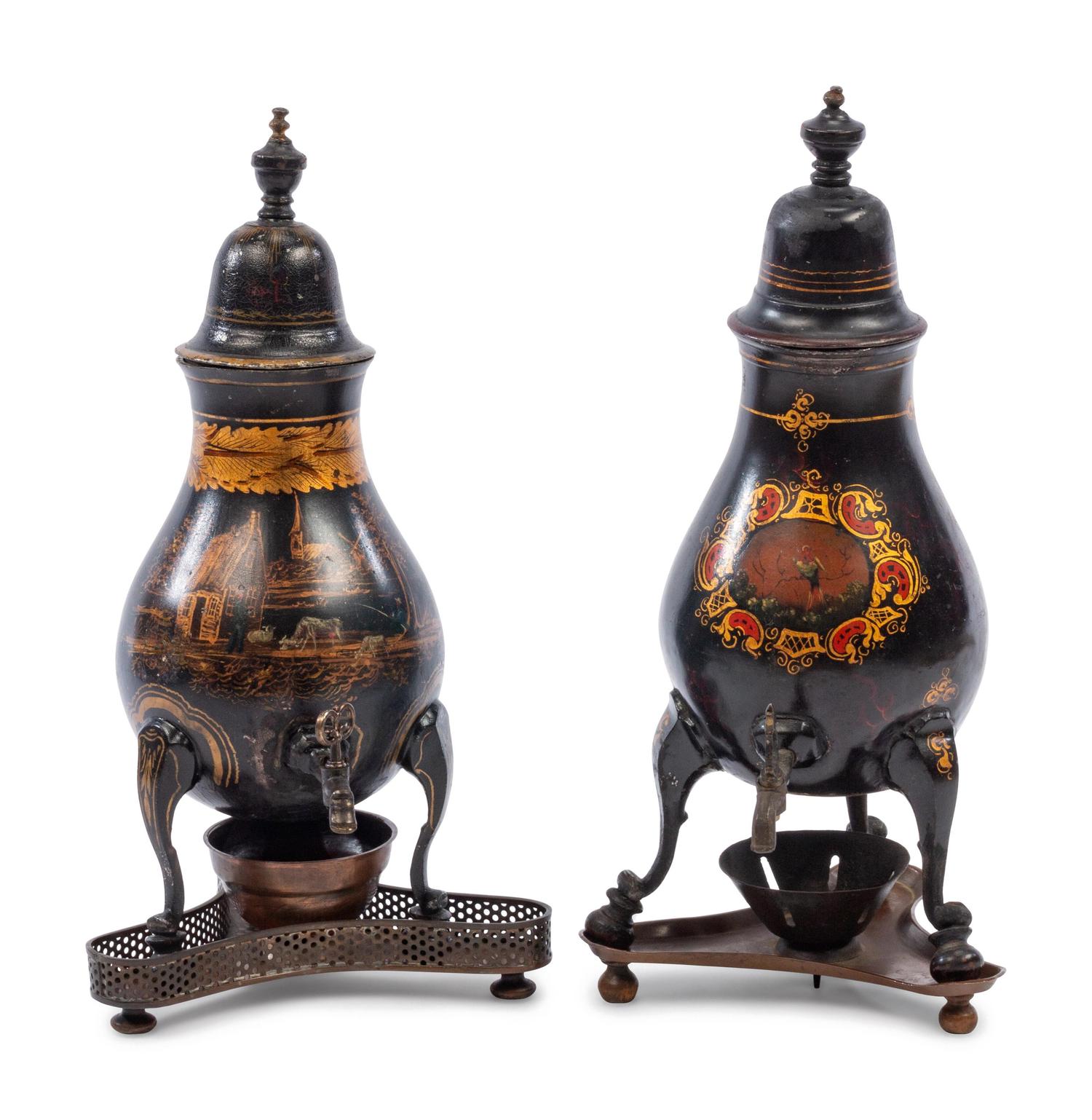 Two Dutch Tôle Kettles