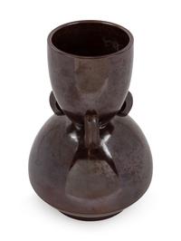 A Japanese Patinated Bronze Vase