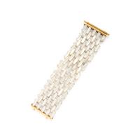 Angela Pintaldi, Two Mother-of-Pearl and Yellow Gold Bracelets