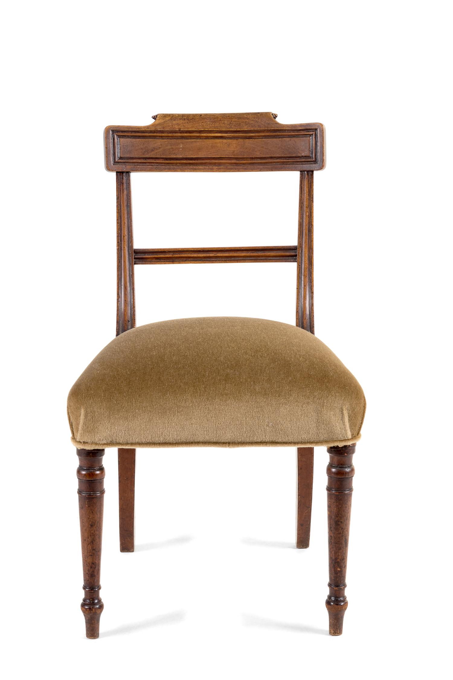 A Regency Style Mahogany Side Chair