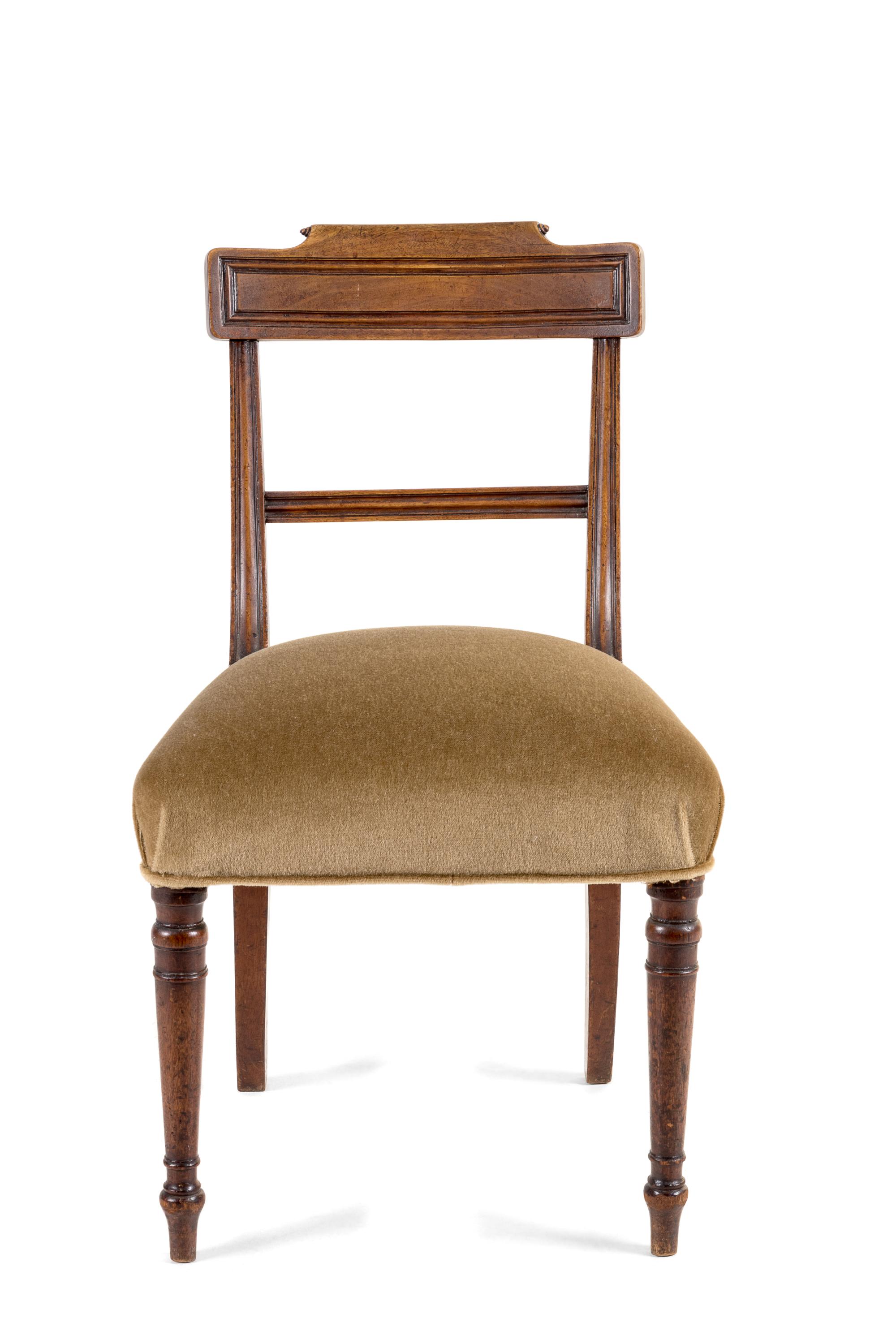 A Regency Style Mahogany Side Chair