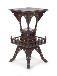 A Walnut Pedestal Table
