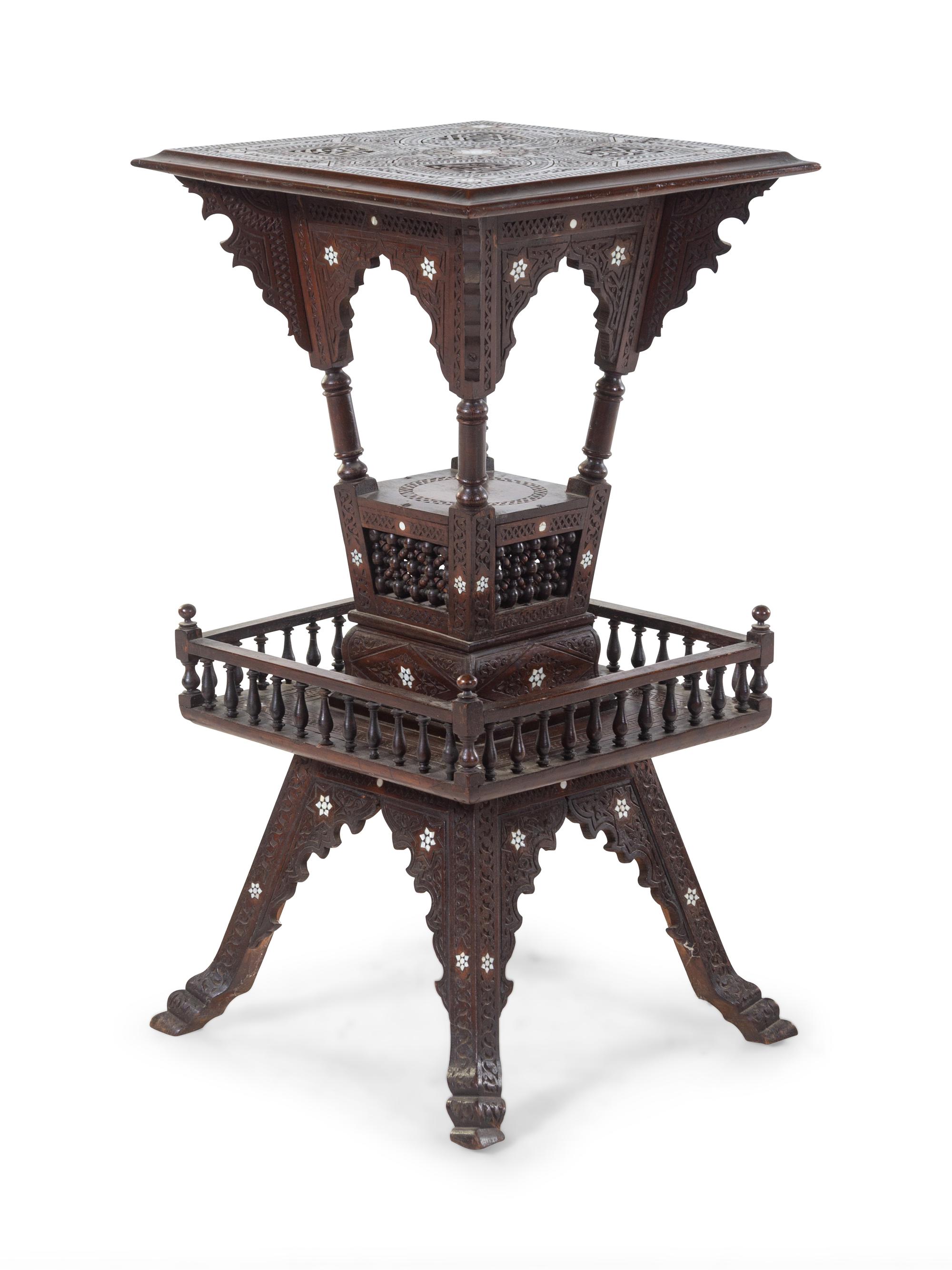 A Walnut Pedestal Table