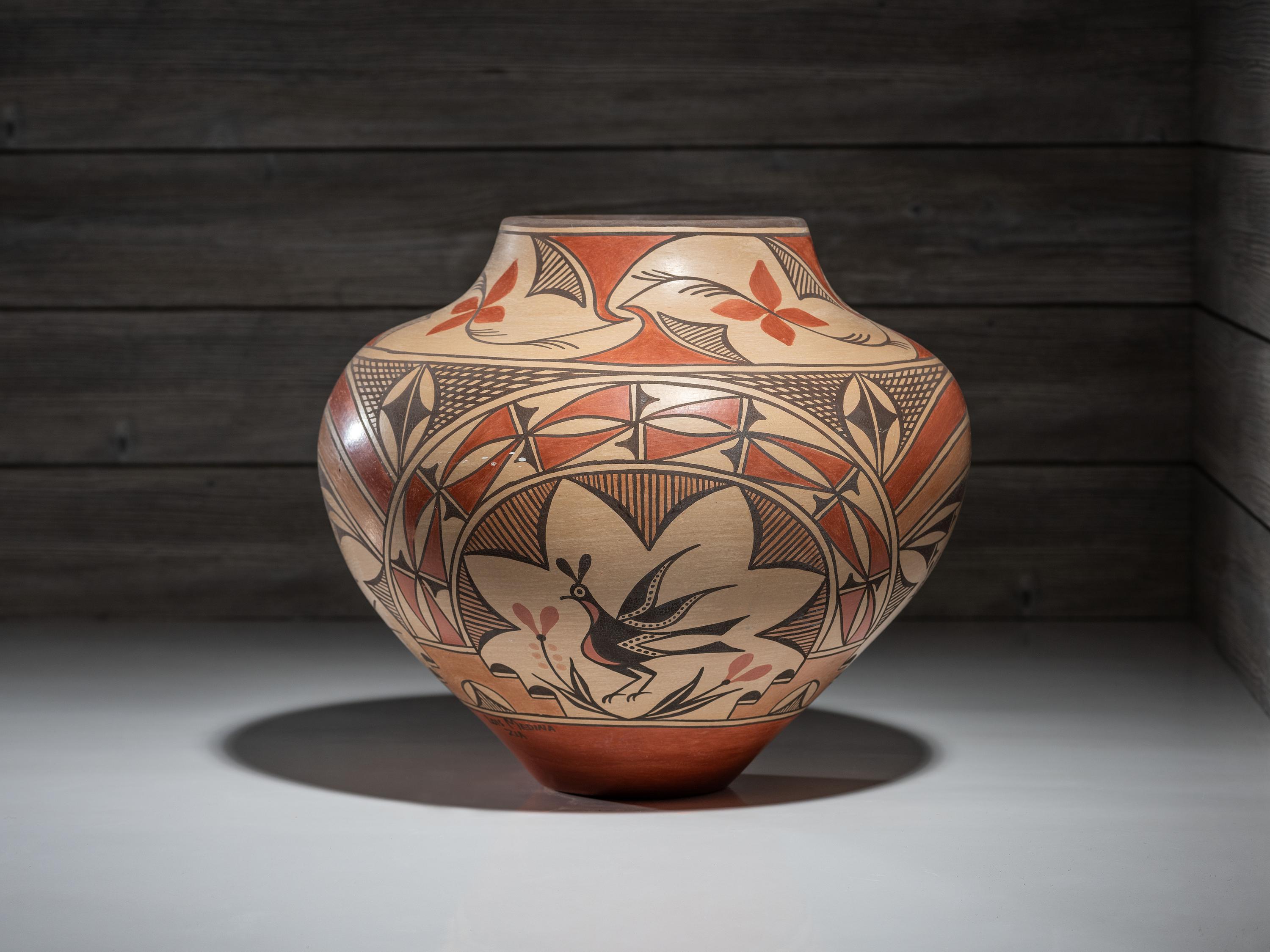 Four-Color Pottery Olla