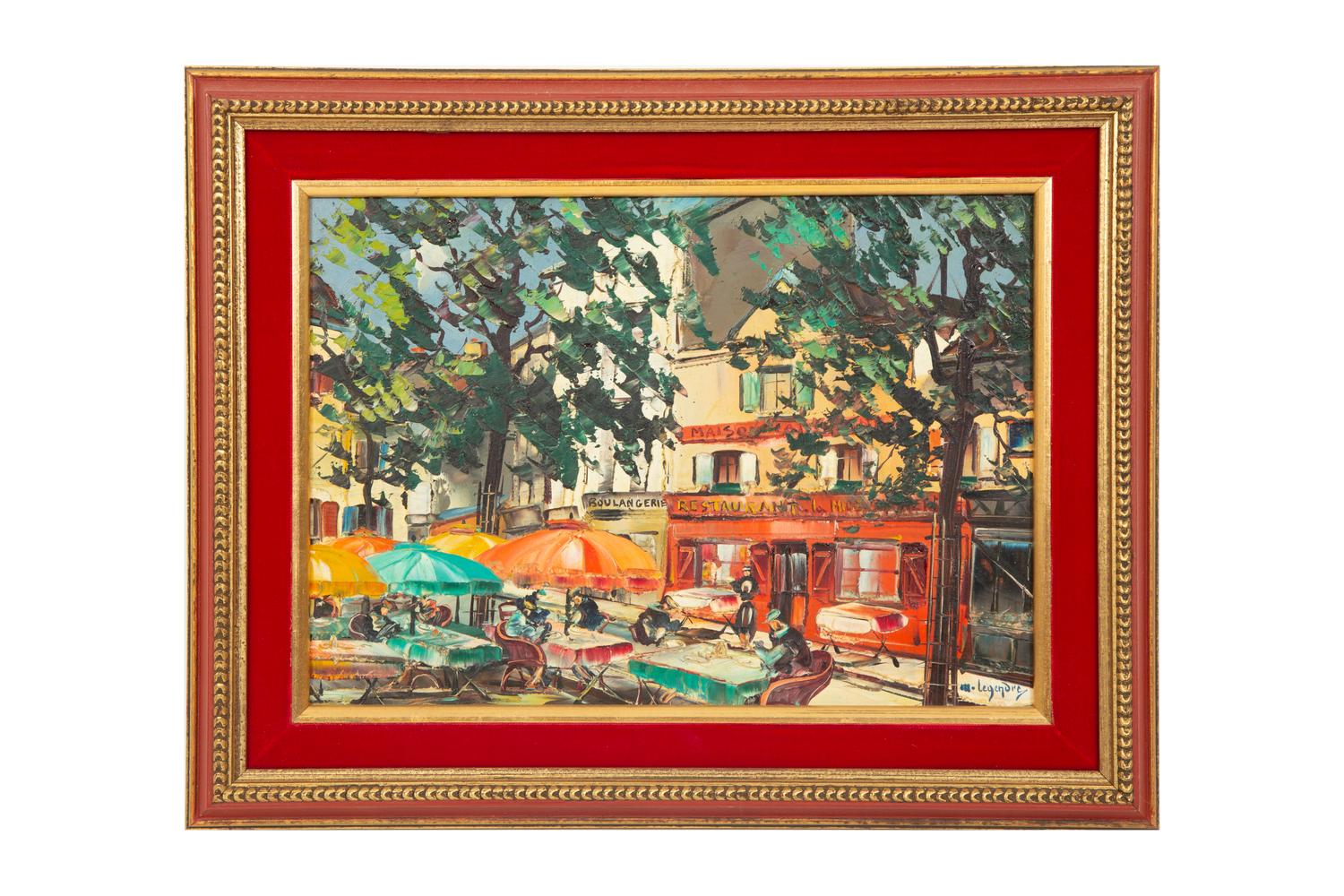 Eighteen Parisian Street Scene Paintings