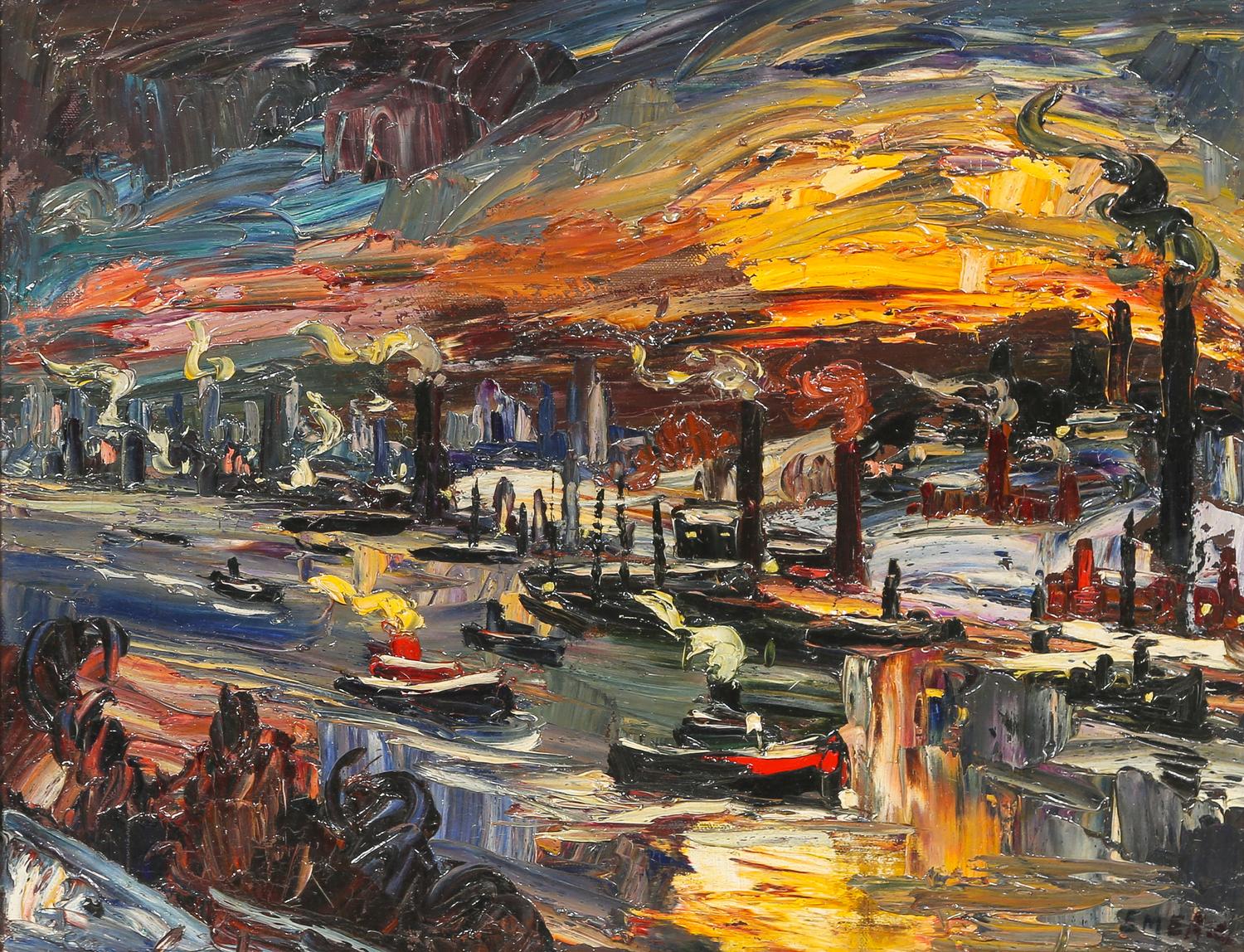 Emeric (Emeric Vagh-Weinmann), (Hungarian, 1919-2012), Hudson River Scene