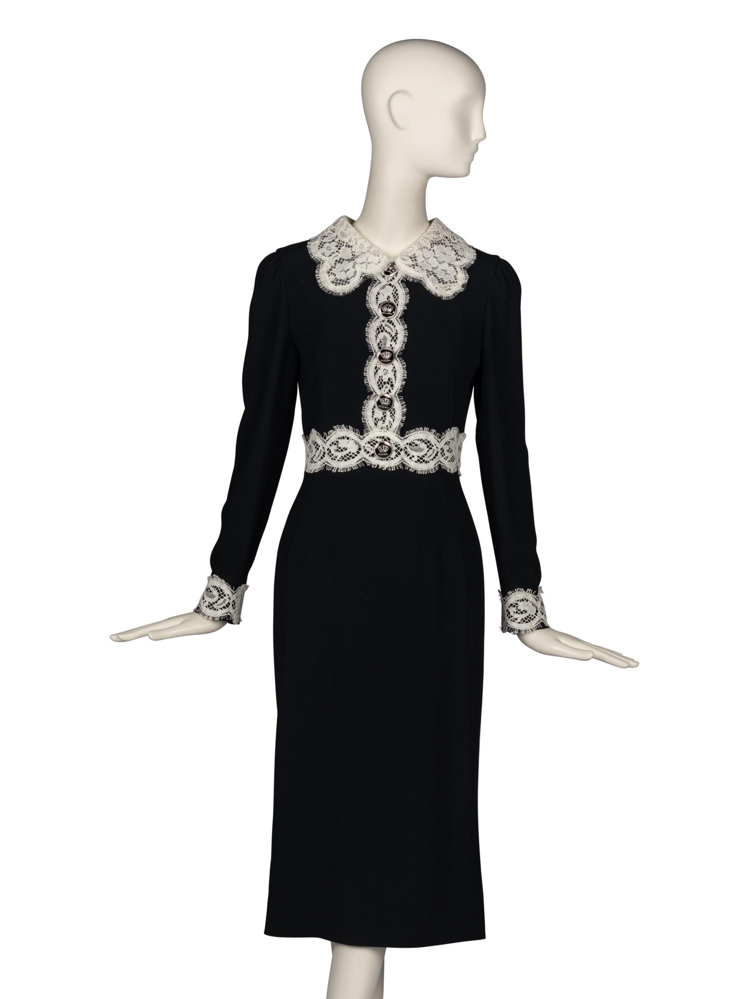 Dolce & Gabbana Lace Trimmed Dress