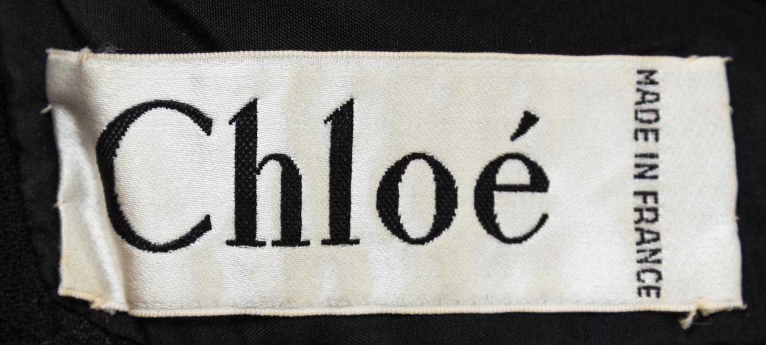 A Chloe Black Wool Dress,
