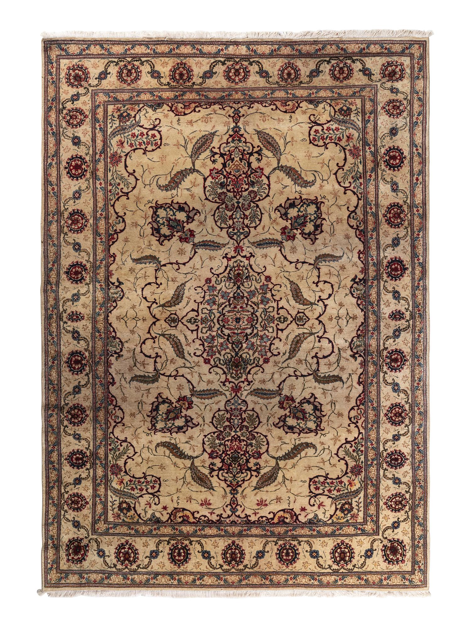 A Kashan Wool Rug
