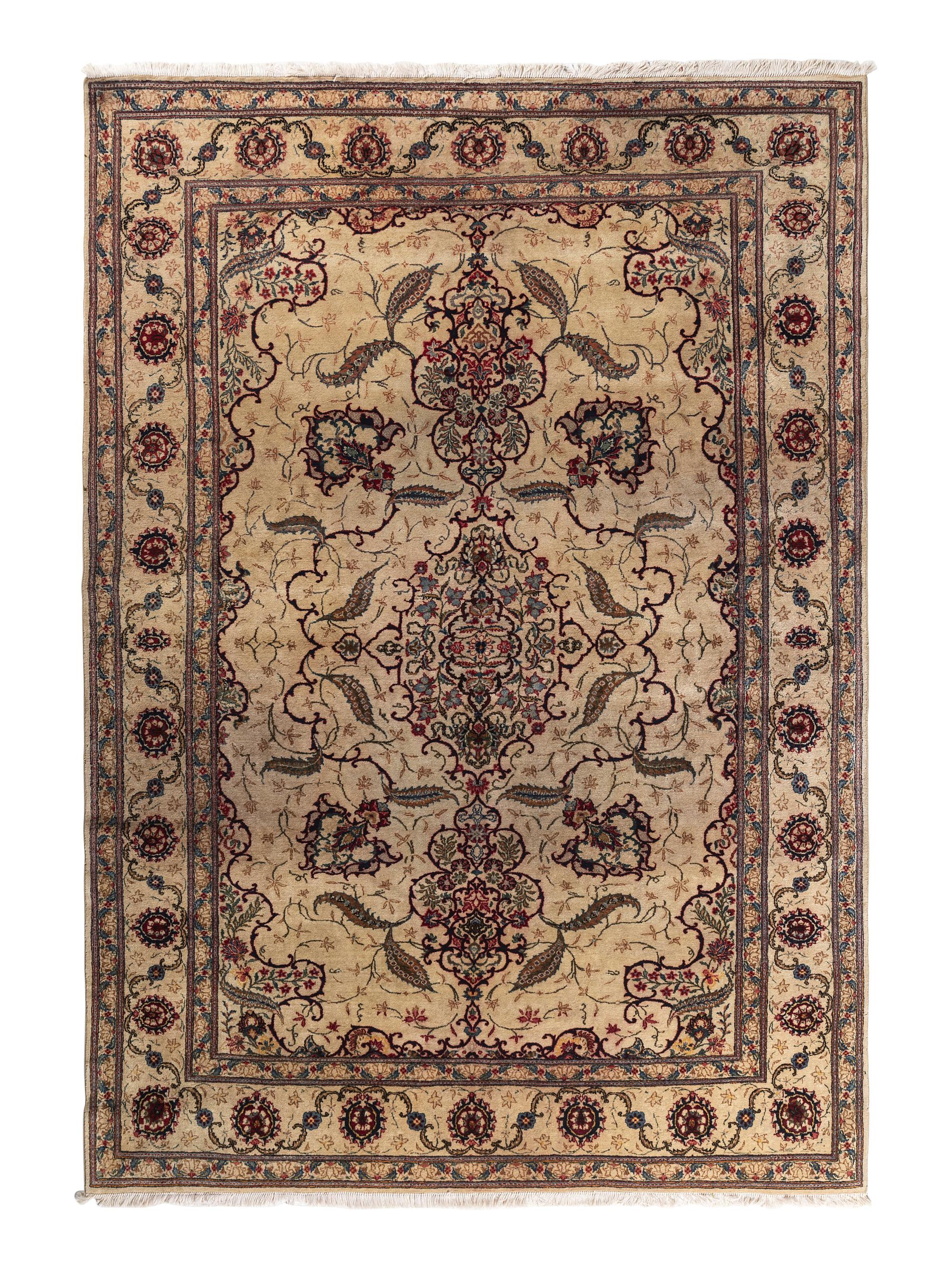 A Kashan Wool Rug