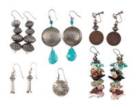 Assortment of Southwestern-style Earrings