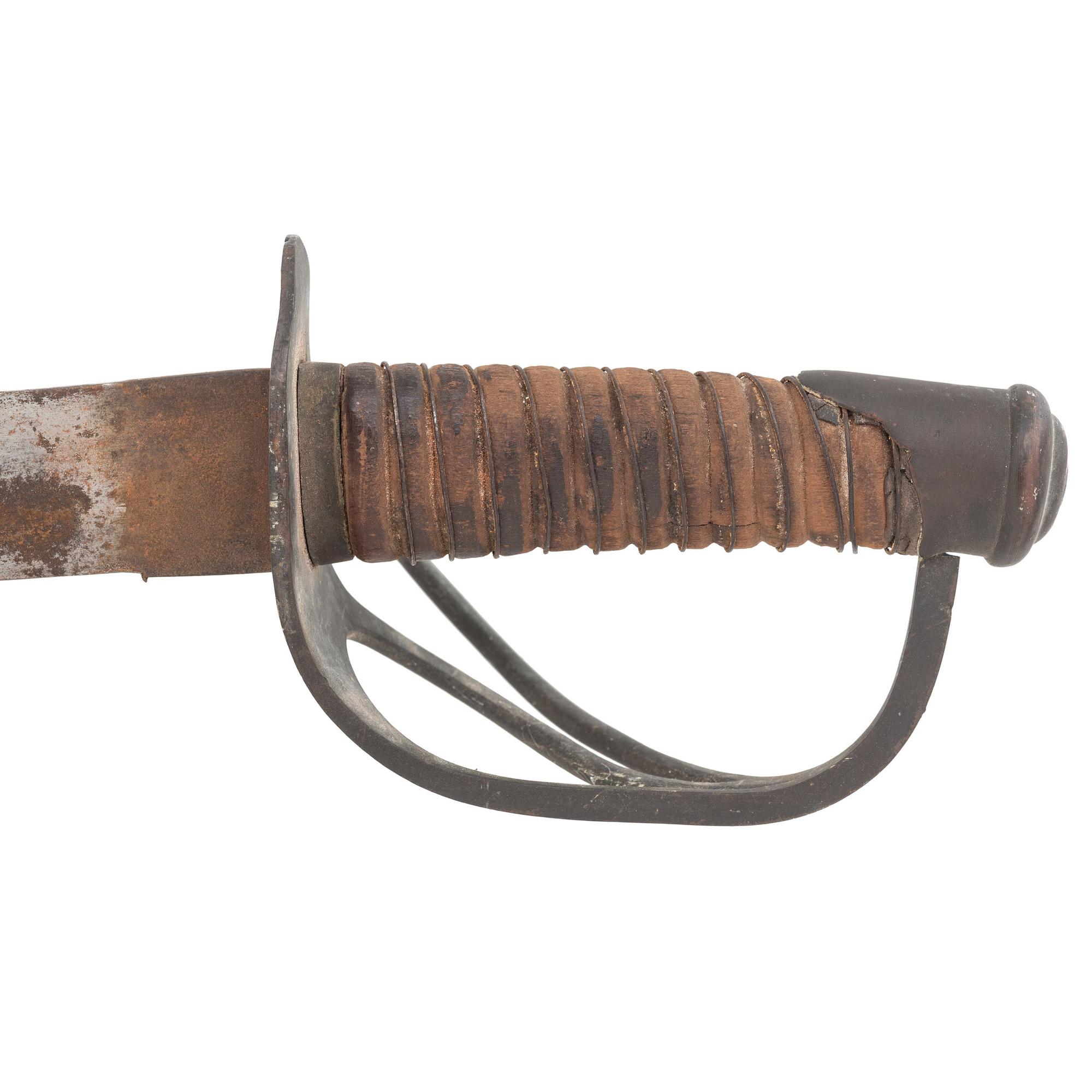 Confederate Cavalry Saber in Wooden Scabbard by Kraft, Goldschmidt & Kraft or H. Marshall
