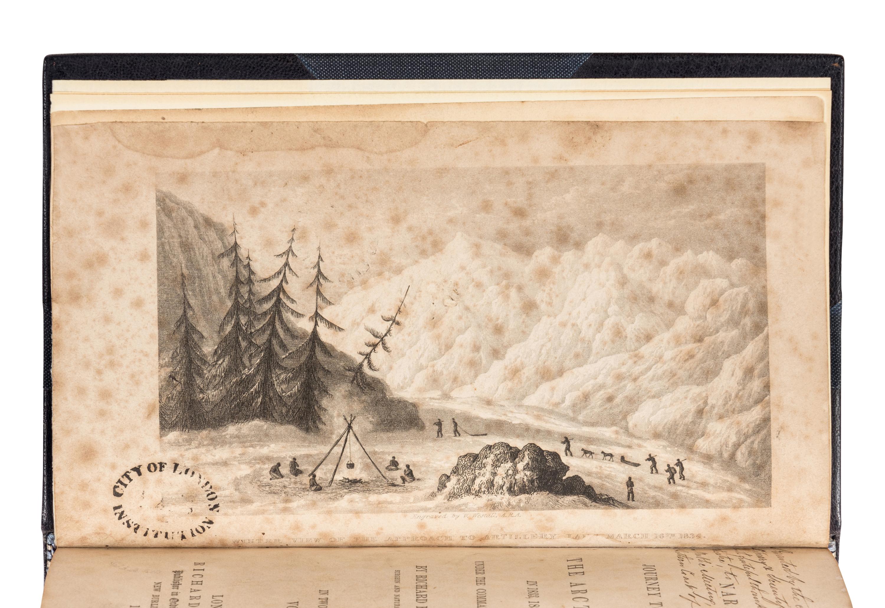 KING, Richard (1811?-1876). Narrative of a Journey to the Shores of the Arctic Ocean, in 1833,... 1835; under the Command of Capt Back, R.N . London: Richard Bentley, 1836.
