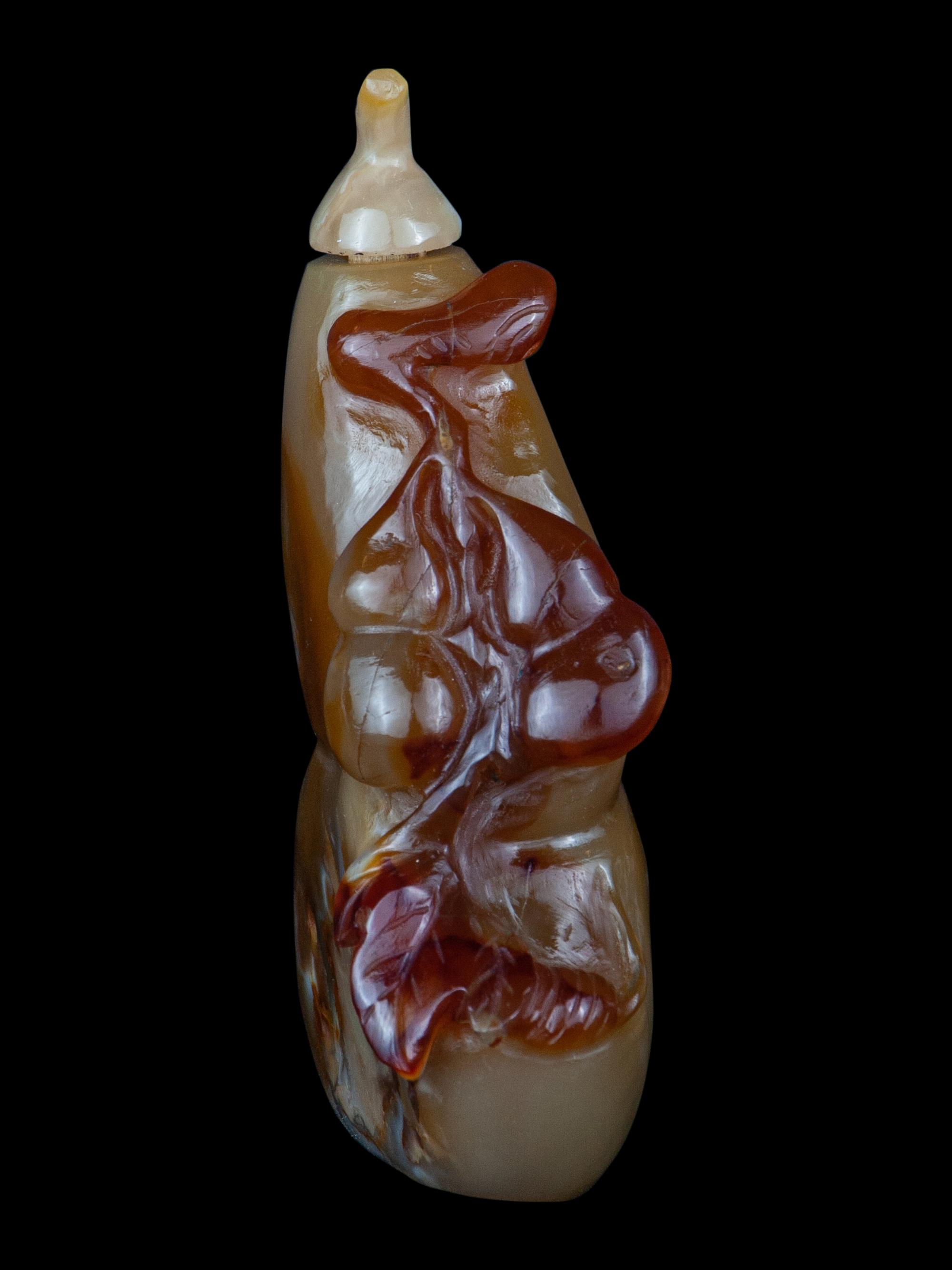 Five Chinese Agate Snuff Bottles