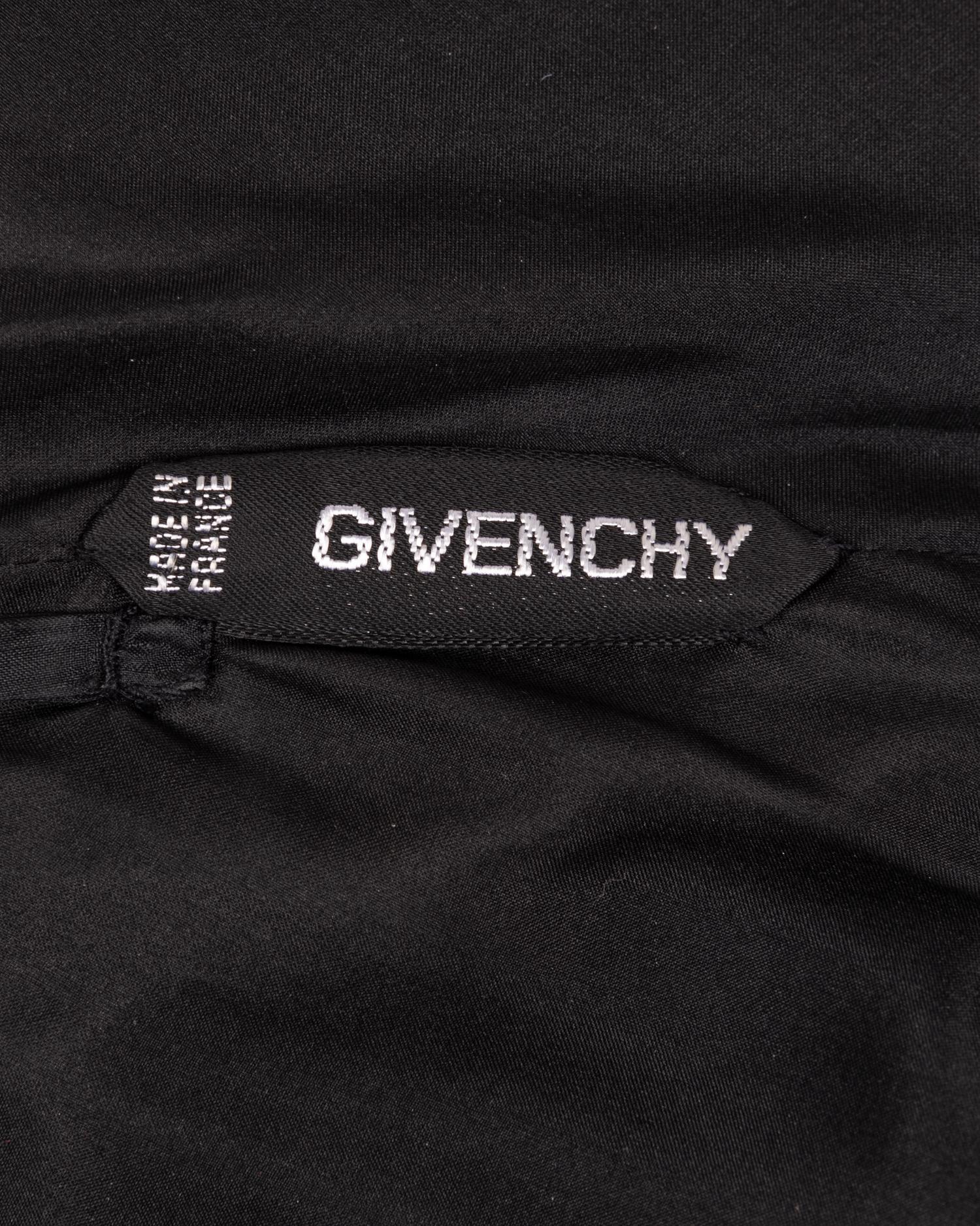 Givenchy Haute Couture Velvet and Moiré Dress, 1970-80s