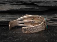 Navajo Silver and Turquoise Cuff Bracelet