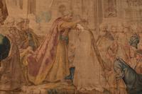 An Italian Painted Tapestry Depicting the Coronation of Esther
