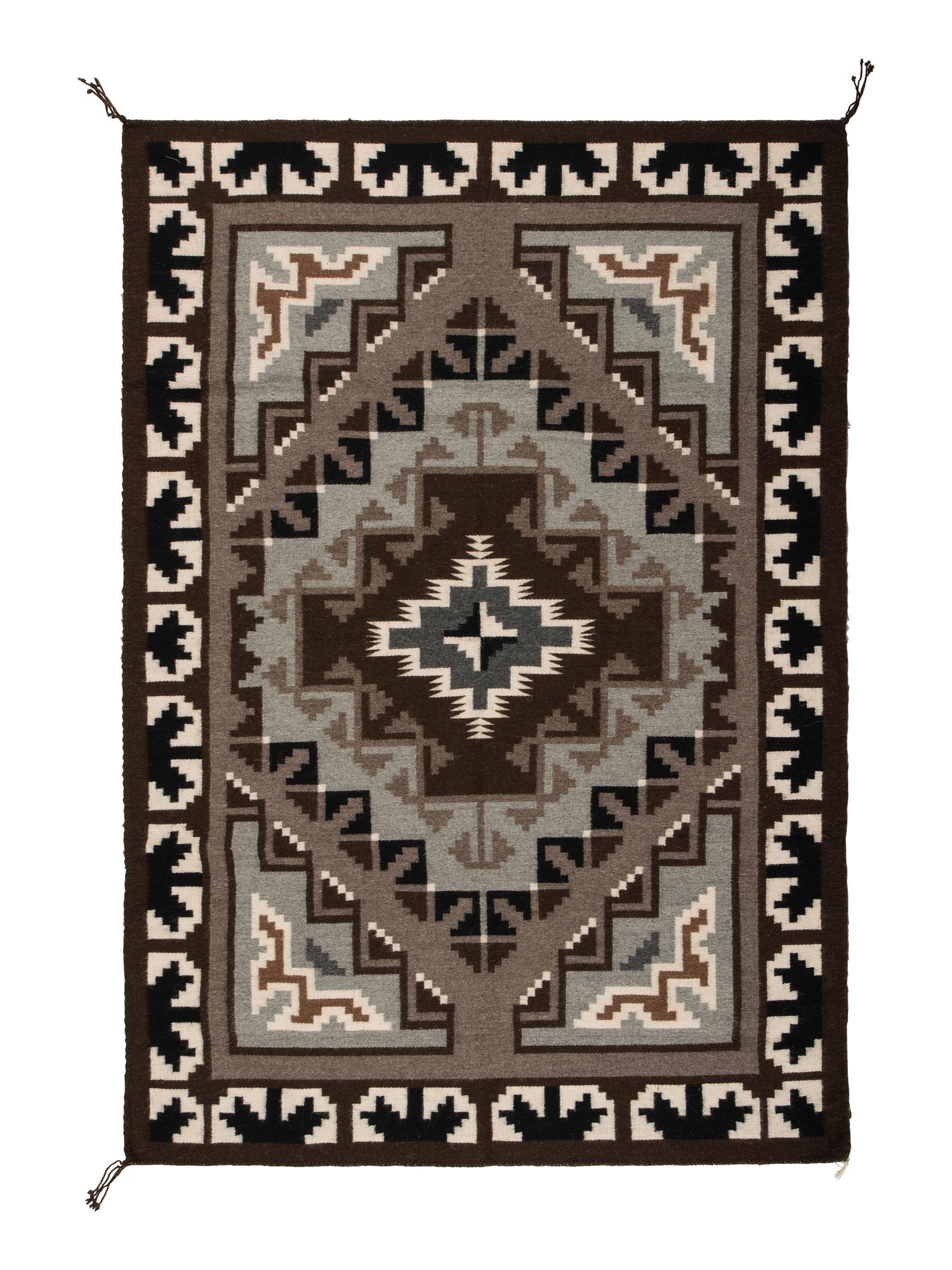 Navajo Two Grey Hills Weaving / Rug