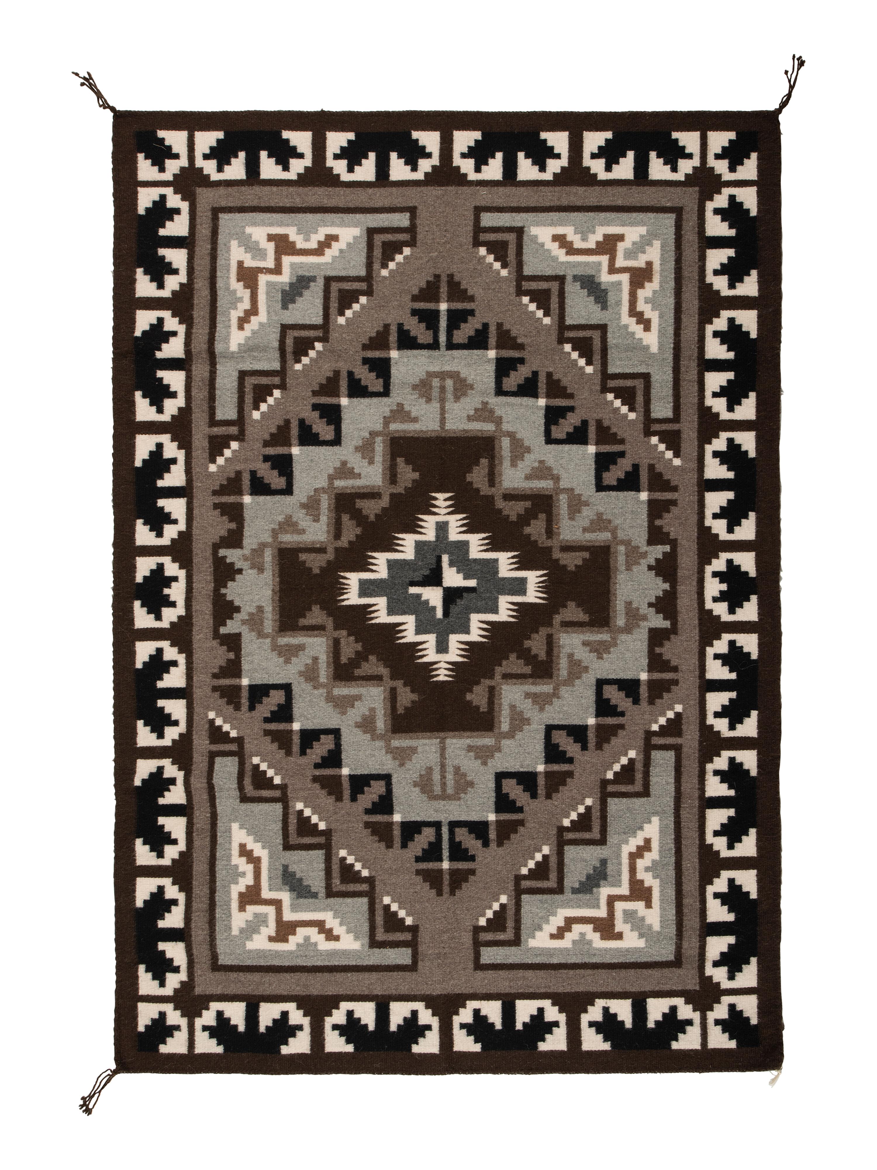 Navajo Two Grey Hills Weaving / Rug
