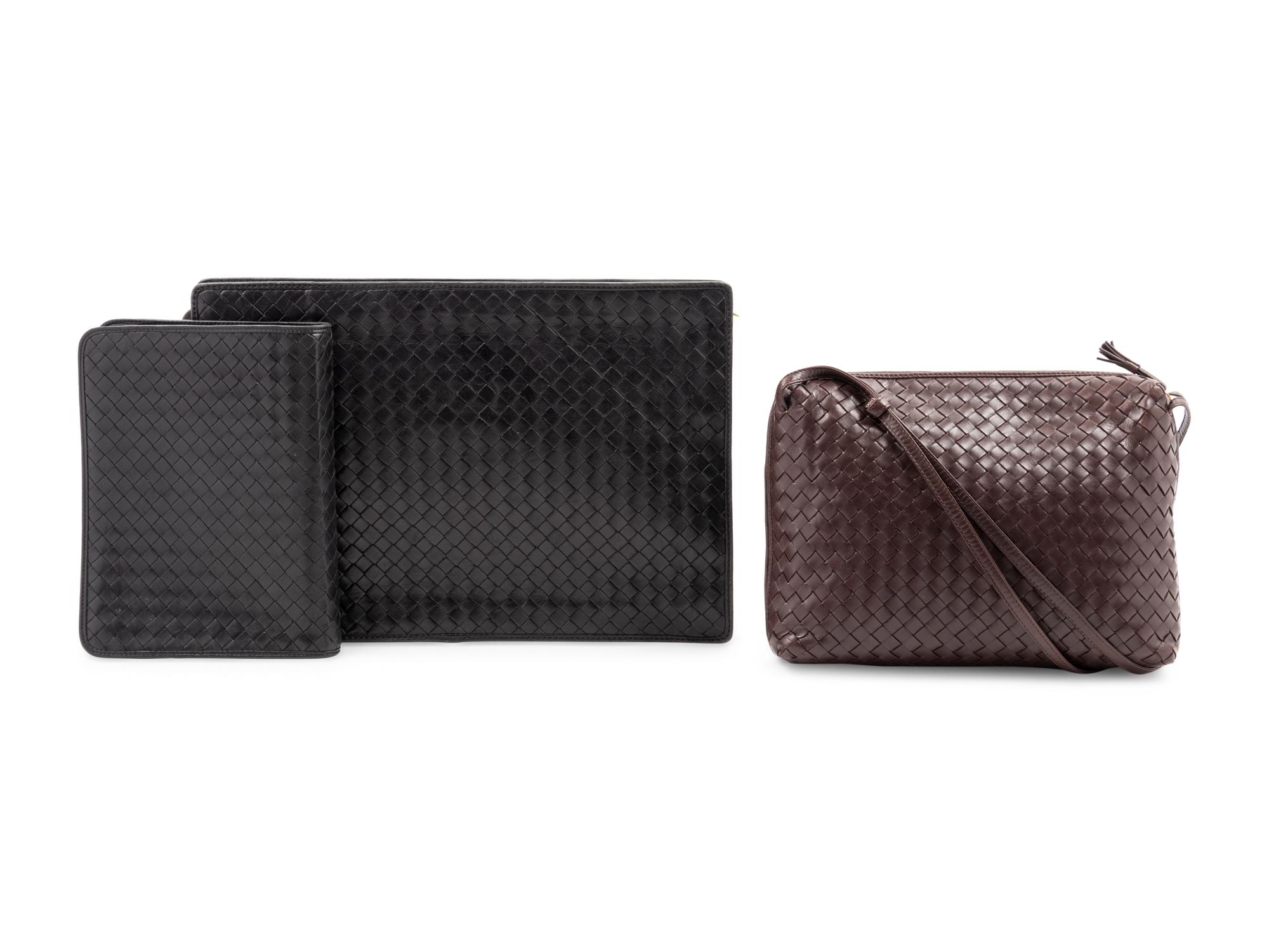 Three Bottega Veneta Intrecciato Bags, 1980-2000s