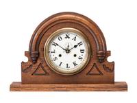 A Leonard Silks Advertising Mantel Clock