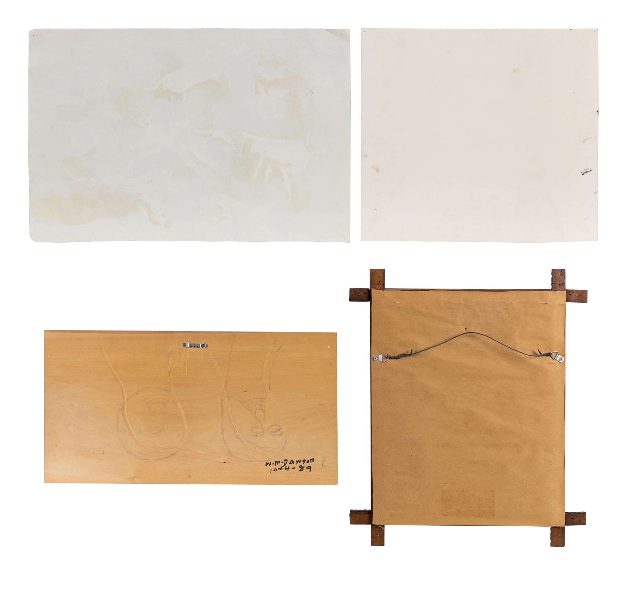 Untitled (Horses) , 1988, Untitled (Birds) , 1989, Untitled (Heads) , 1989 and Untitled (Portrait) , 1988 (four works)
