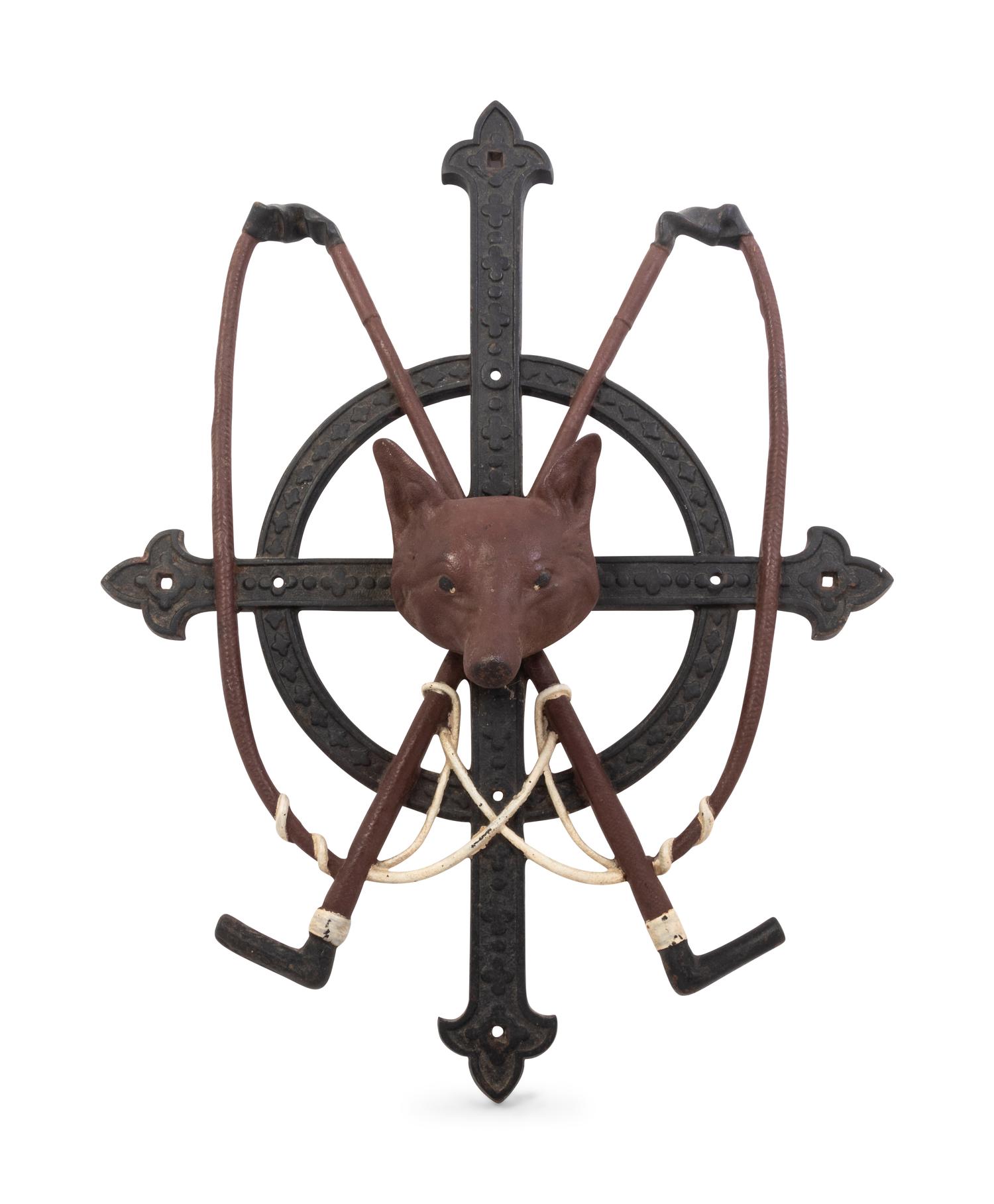 An Iron Fox-Form Wall Mount