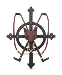 An Iron Fox-Form Wall Mount