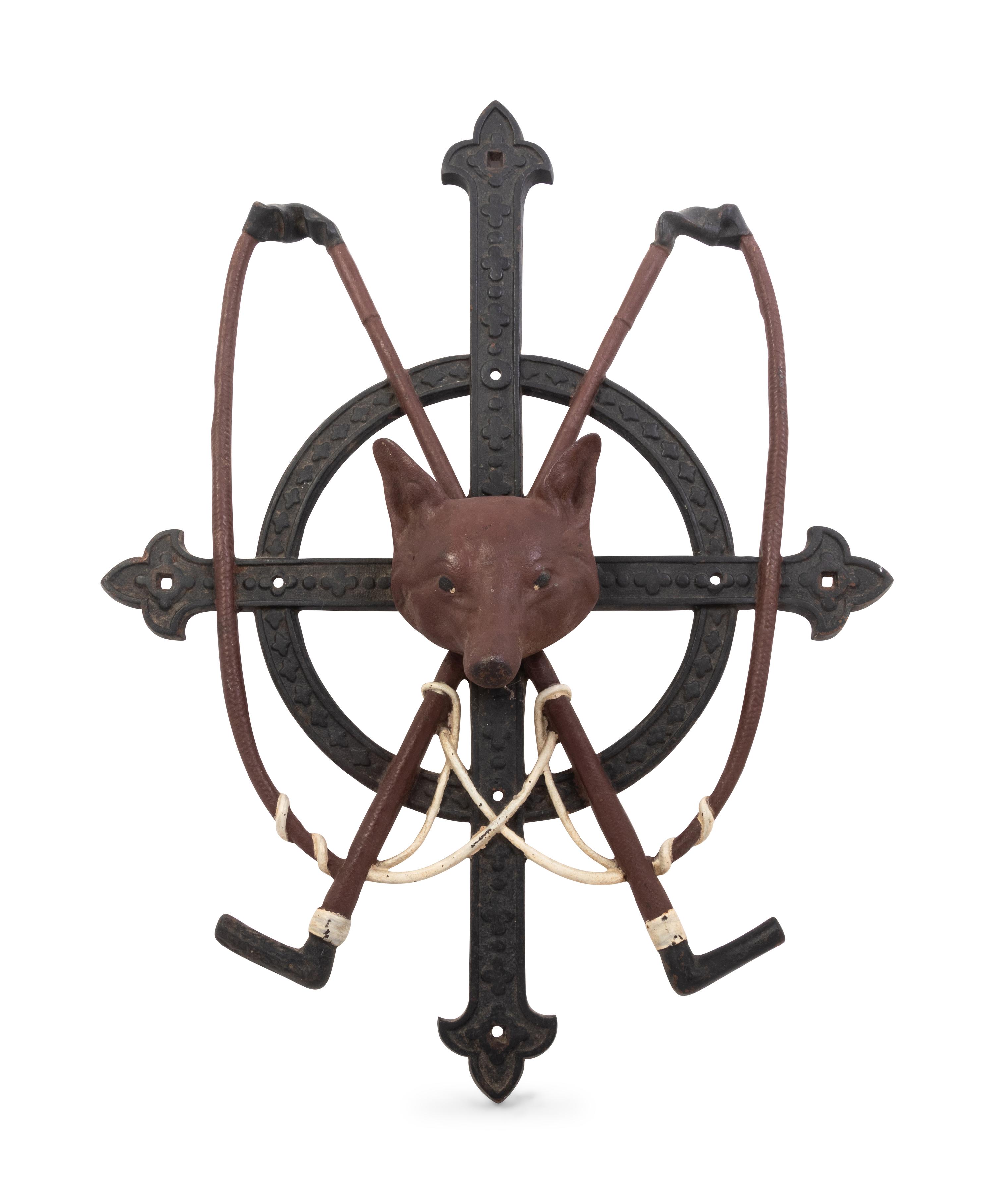 An Iron Fox-Form Wall Mount