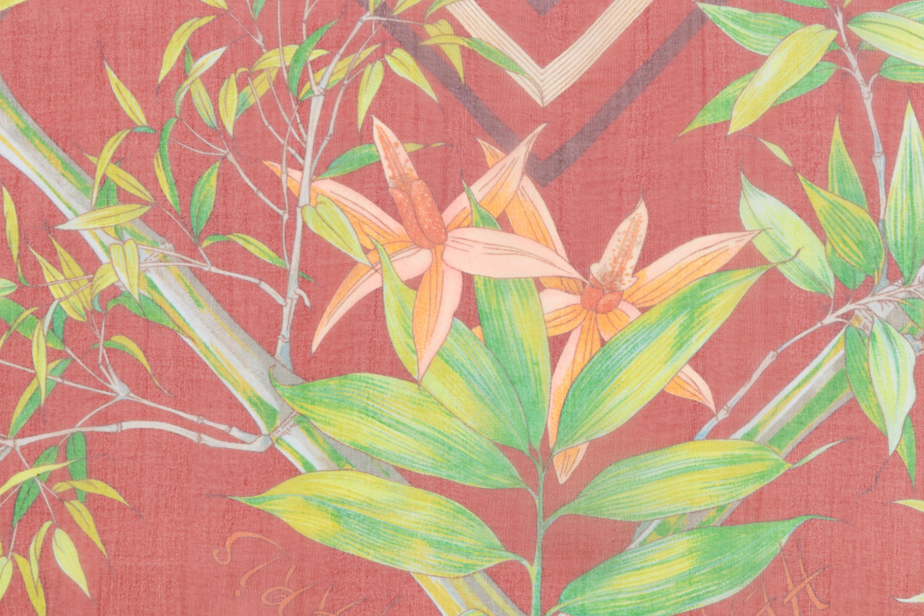 Three Hermès 90cm Silk Chiffon Scarves