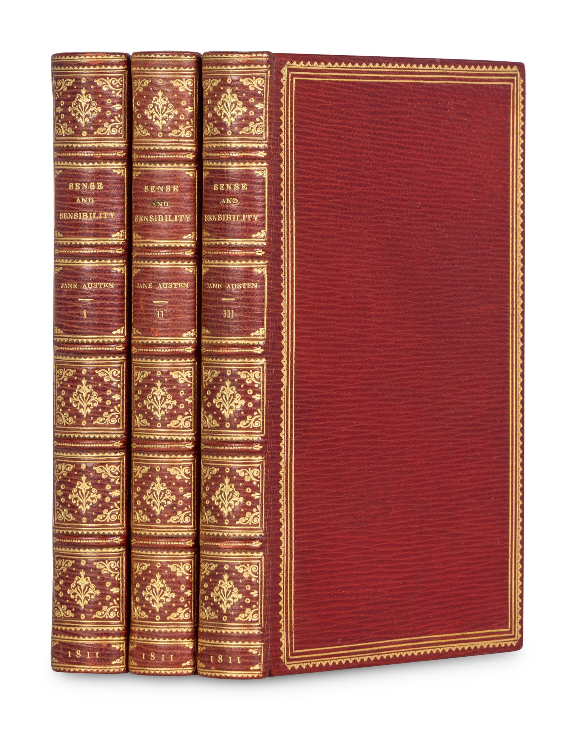 AUSTEN, Jane (1775-1817). Sense and Sensibility: A Novel in Three Volumes By a Lady . London: T. Egerton, 1811.