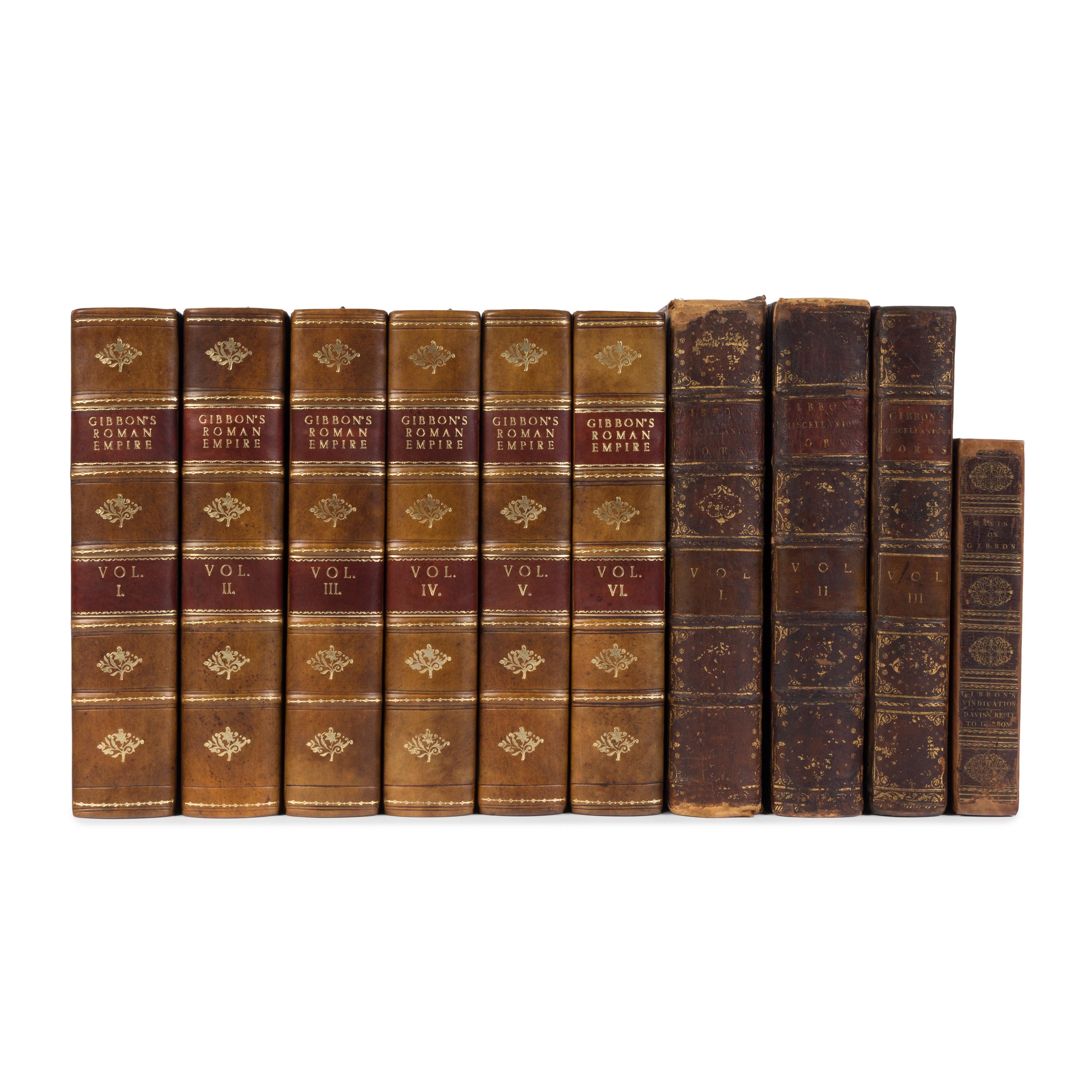 Gibbon, Edward (1737-1794). The History of the Decline and Fall of the Roman Empire, Volume the First [- Sixth ]. London: W. Strahan & T. Cadell, 1777-1788.