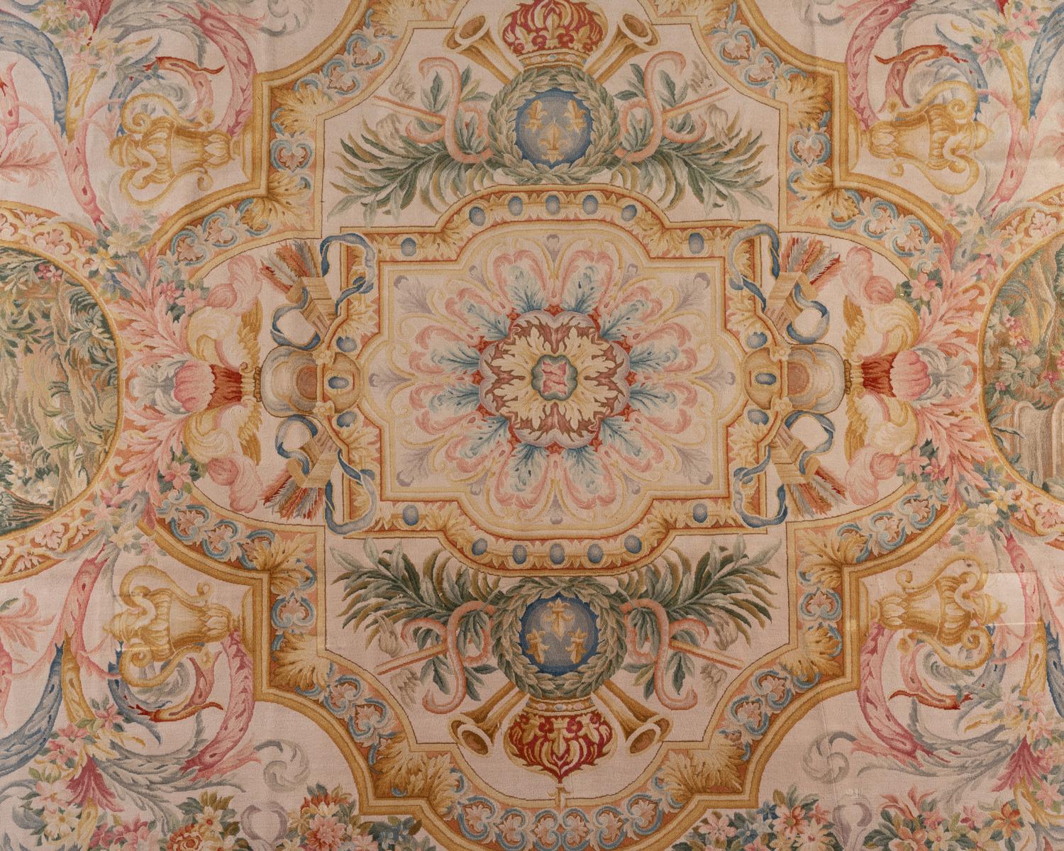 An Aubusson Style Wool Rug