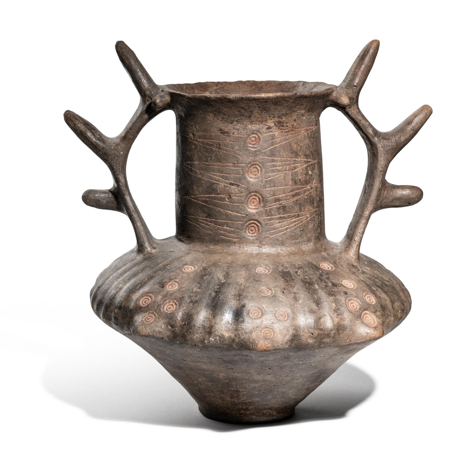 An Italic Impasto Amphora with Spiked Handles
