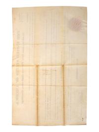 [VAN BUREN, Martin (1782-1862)]. A group of 2 secretarially signed land grants.