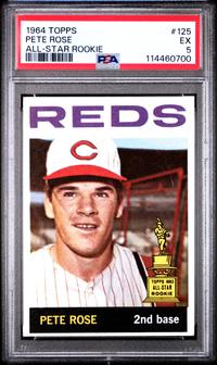 A 1964 Topps Pete Rose All-Star Rookie Baseball Card No. 125 (PSA 5 EX)