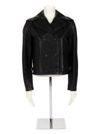 Christian Dior Leather Double Breast Jacket