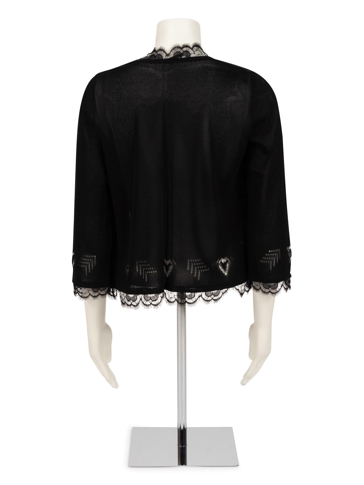 Chanel Knit Cardigan with Lace, Spring 2006