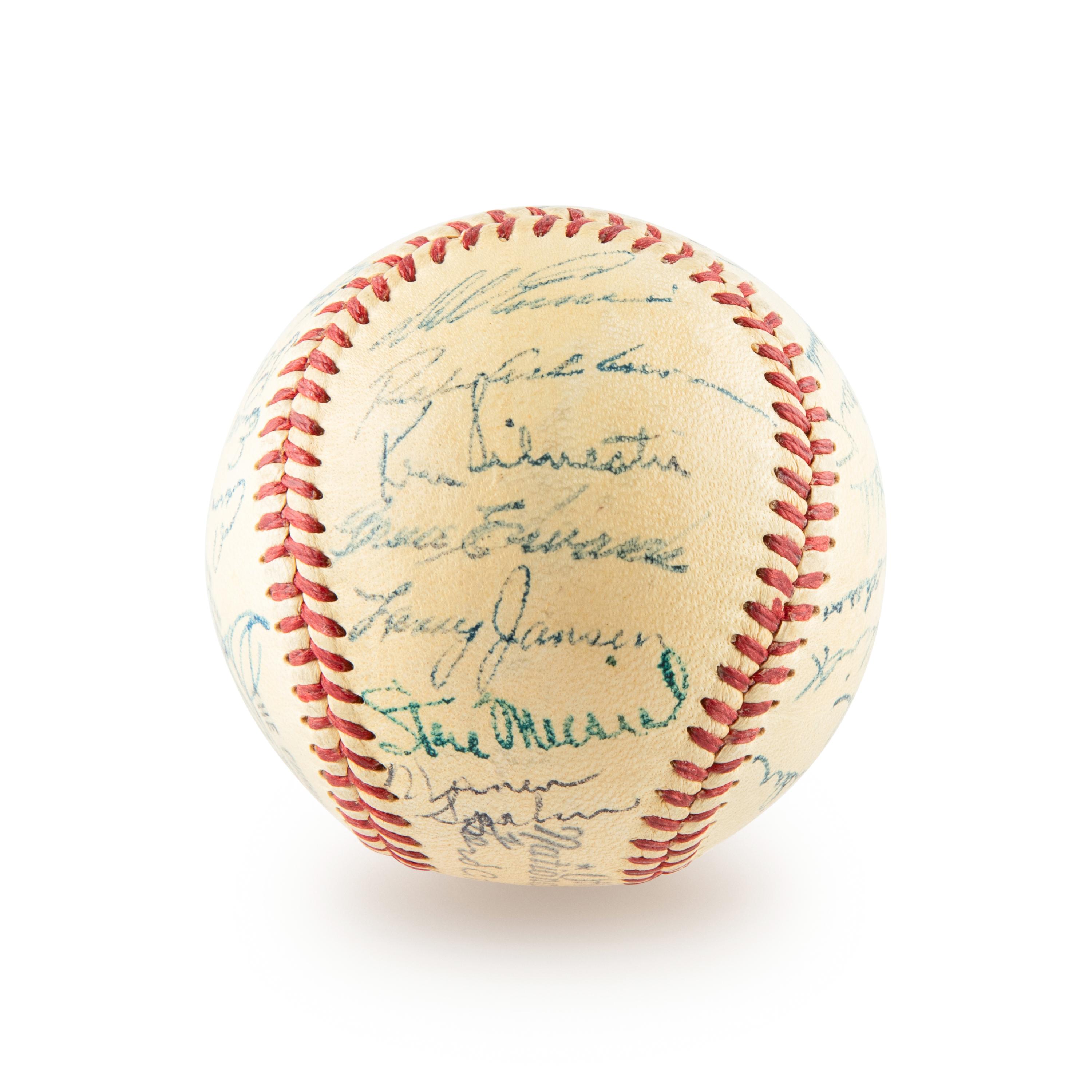 A 1951 National League All Star Team Signed Autograph Baseball Including Jackie Robinson (Beckett Authentication Services)