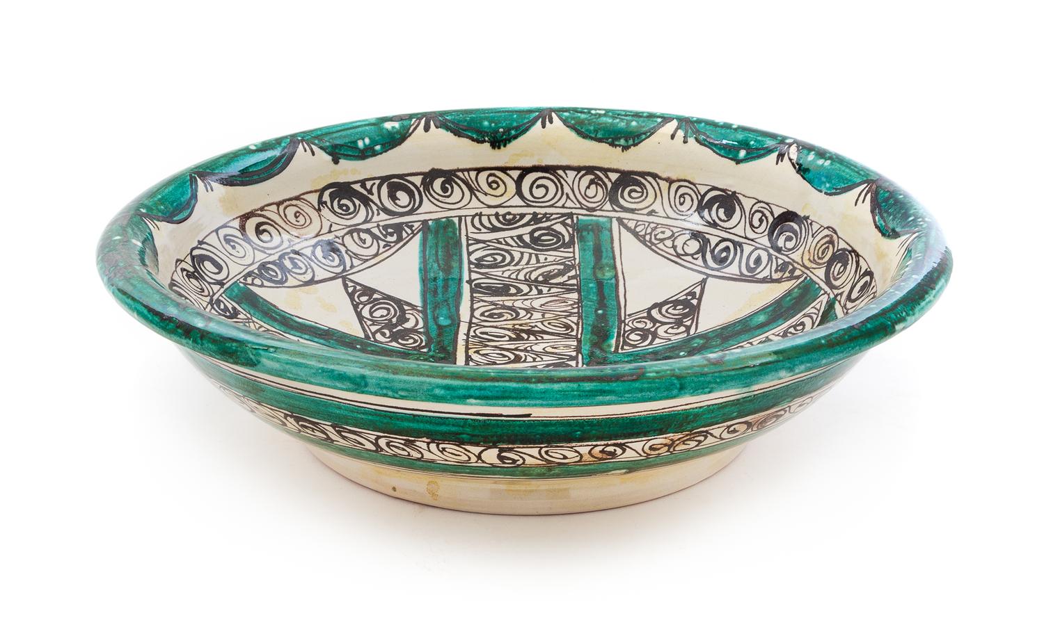 An Italian Faience Bowl Diameter 18 inches. — 20TH CENTURY