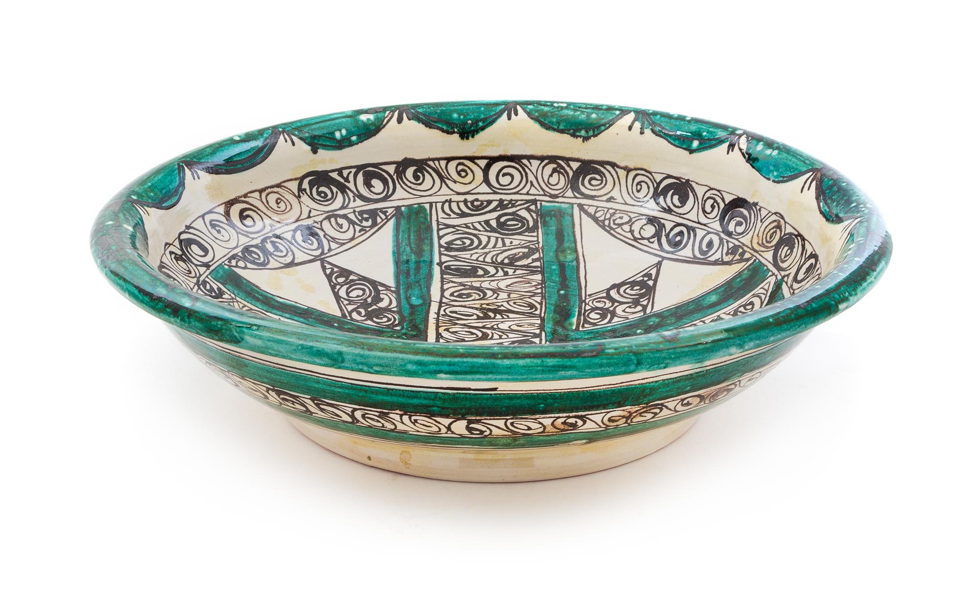 An Italian Faience Bowl Diameter 18 inches. — 20TH CENTURY