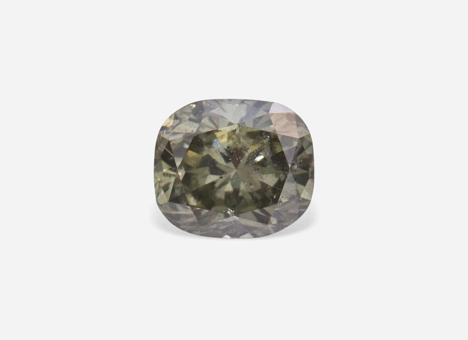 An Unmounted 1.01 Carat Cushion-Cut Chameleon Diamond, GIA Certified
