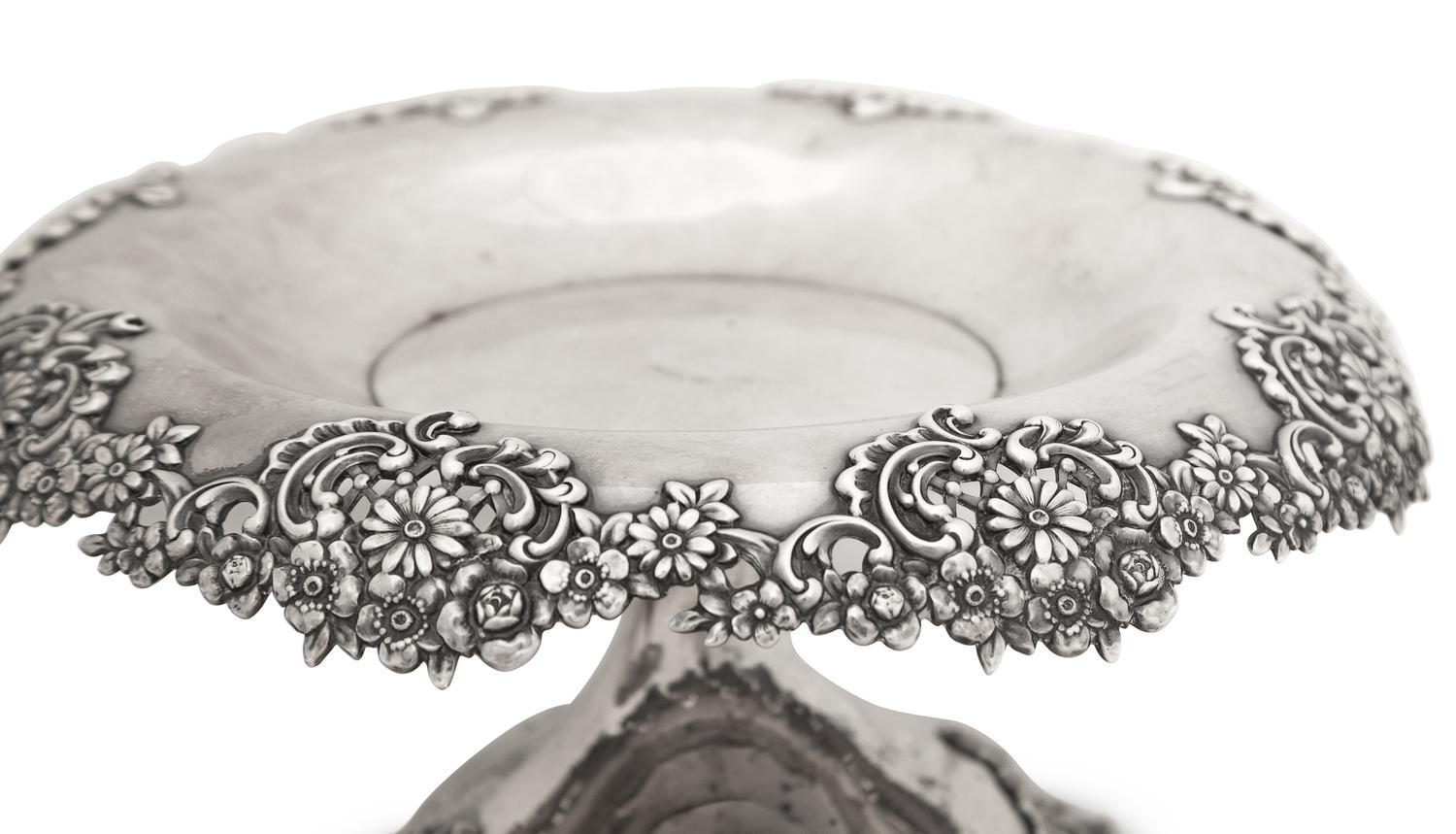 A Pair of Tiffany and Co. Silver Compotes