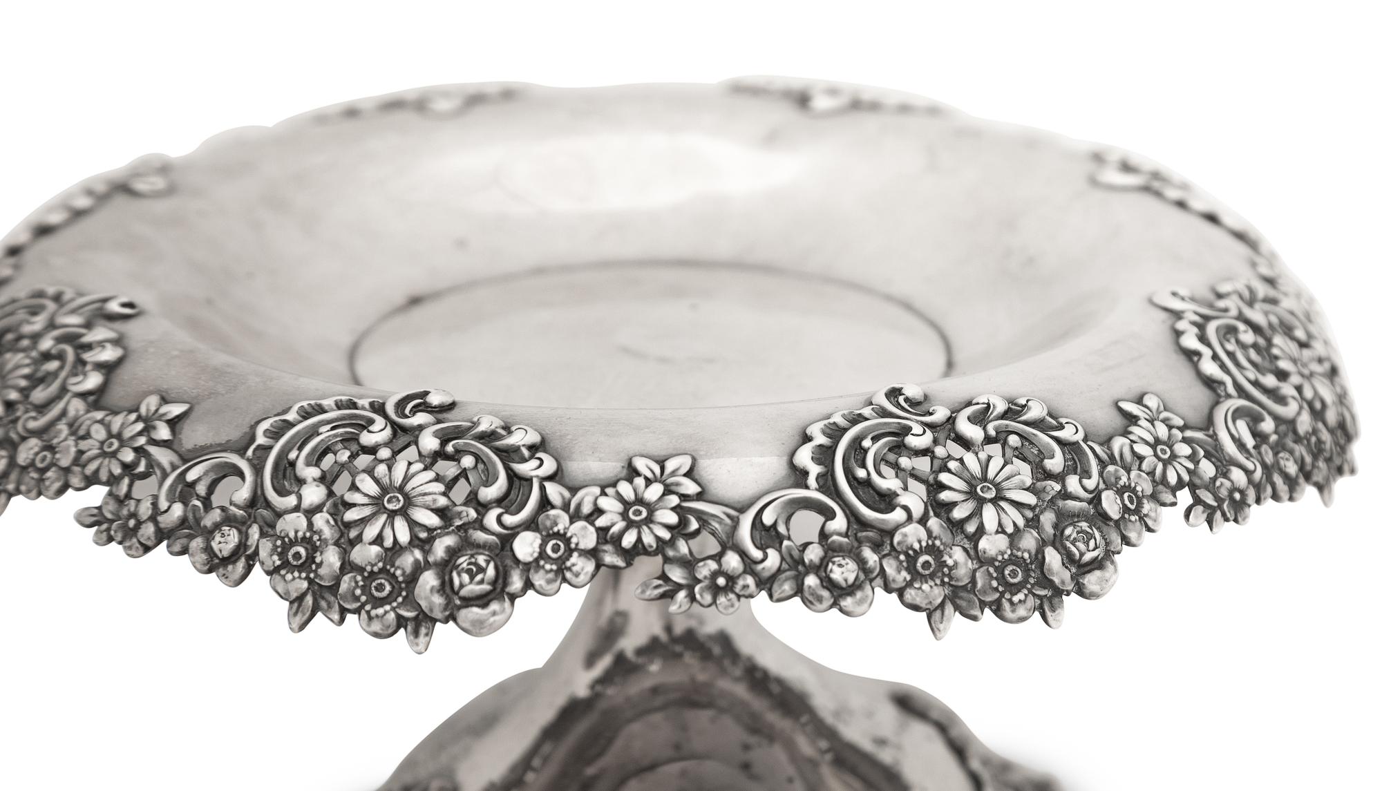 A Pair of Tiffany and Co. Silver Compotes
