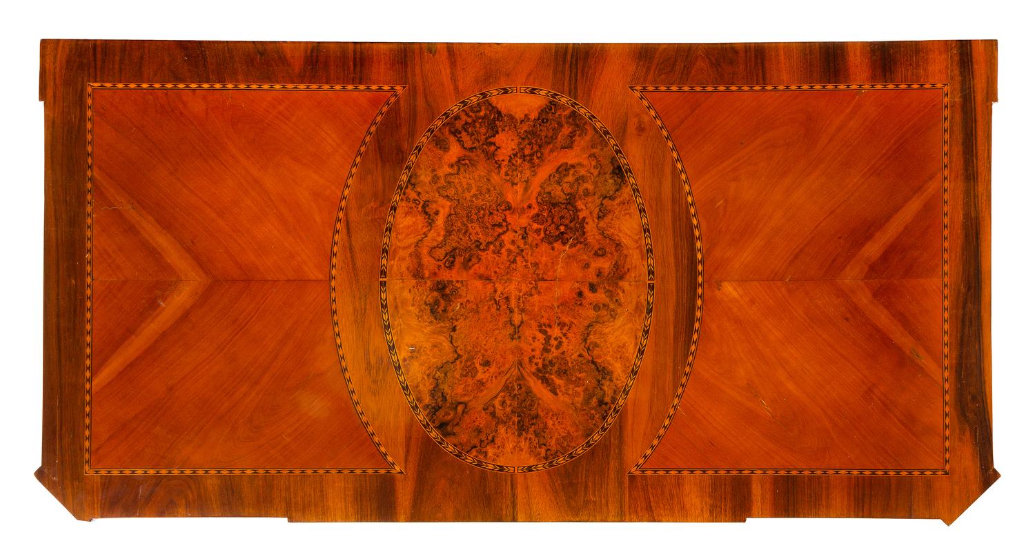 An Italian Satinwood and Parquetry Commode Height 32 3/4 x width 49 1/8 x depth 24 3/4 inches. — LATE 18TH/EARLY 19TH CENTURY